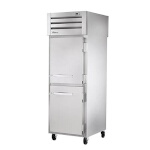 True STR1RPT-2HS-1S-HC - Pass-Thru Refrigerator, one-section, (2) solid half doors front & (1) solid door rear